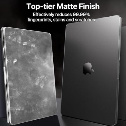 Macaset for MacBook Air 15 inch Case M5 M4 M3 M2 2026-2023 Mac Laptop Cover | Space Gray Color Match, Matte Clear, Anti Fingerprint & Scratch, Close Seamlessly, Protective Hard Shell, Ultra Thin Fit - color: Space Gray Clear