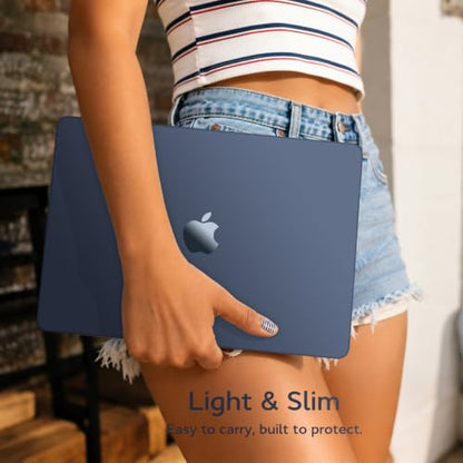 B BELK for MacBook Neo Case 13 inch 2026 (Model A3404, A18 Pro), Indigo | Matte Hard Shell Case with Keyboard Cover & Screen Protector for Mac Noe Case, Lightweight, Scratch Resistant, Snap-On Design - color: Indigo