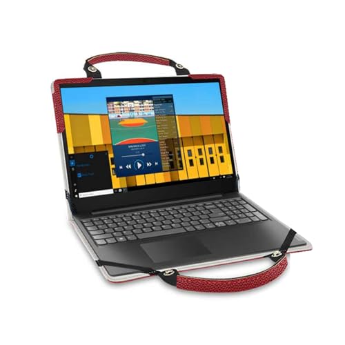 Laptop Case Cover for Lenovo IdeaPad 1 15 Gen 7/IdeaPad 1i 15 Gen 7/IdeaPad 1 15IJL7/IdeaPad 1 15AMN7 with Portable Bag with Bag Handle,Red - color: Red