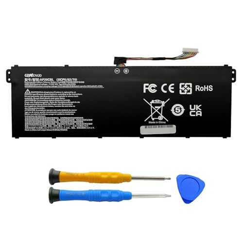 AP20CBL Laptop Battery Replacement for Swift 3 SF314-43 SF314-511 Aspire 5 A515-45 A515-46 A515-56 Aspire 7 A715-43G TravelMate Spin B3 TMB311RNA-32 Vero AV15-51 KT.0030B.002