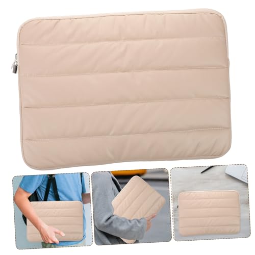 STOBOK Laptop Sleeve Case Water-Resistant Polyester Protective Bag Multiple Compartments for Notebook Tablet for Travel and Work