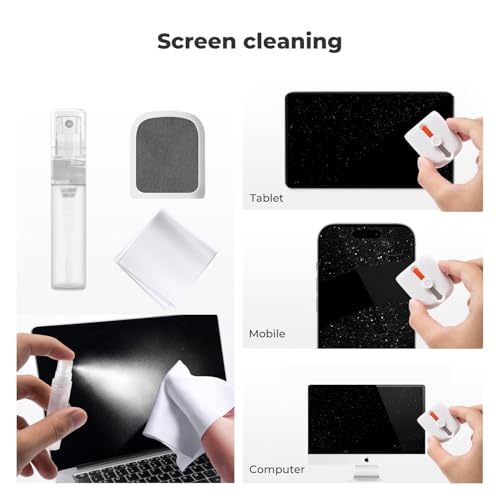 K&F CONCEPT 25-in-1 Electronic Cleaning Kit for Keyboard Laptop Cleaner | Multi-Function Electronic Cleaner,2 Keycap Pullers,Vacuum Sealed Microfiber Cloth,Multi-Device,for Photographers,MM02