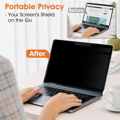 Magnetic Privacy Screen for MacBook Air 13.6 & 13 Inch (2022-2026, M2, M3, M4, M5), Anti-Blue Light Glare Privacy Screen Shield and Protector for Mac 13 Inch (A2681 A3113 A3240 A3449) - size: for MacBook Air 13.6 Inch