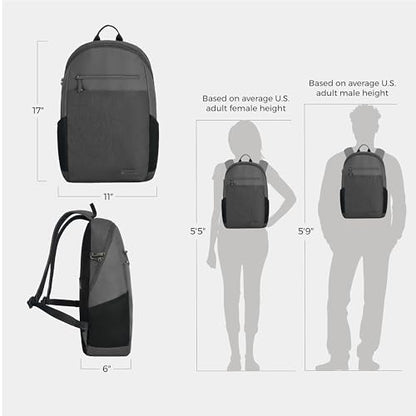 Travelon Anti-Theft Metro Backpack with RFID blocking pouch - color: Gray