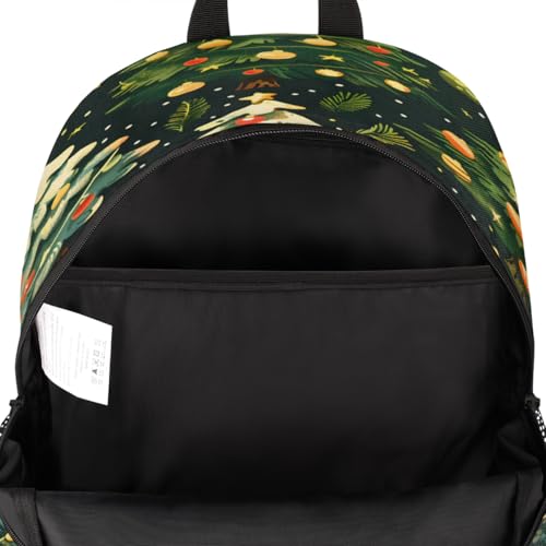 Merry Christmas Laptop Backpack for Women Men, 18.3 Inch Travel Work Backpacks, Christmas Tree Waterproof Computer Casual Daypack Nurse Teacher Bags - color: Multicolor 3