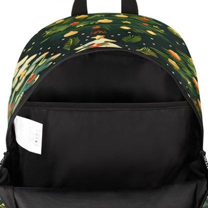 Merry Christmas Laptop Backpack for Women Men, 18.3 Inch Travel Work Backpacks, Christmas Tree Waterproof Computer Casual Daypack Nurse Teacher Bags - color: Multicolor 3