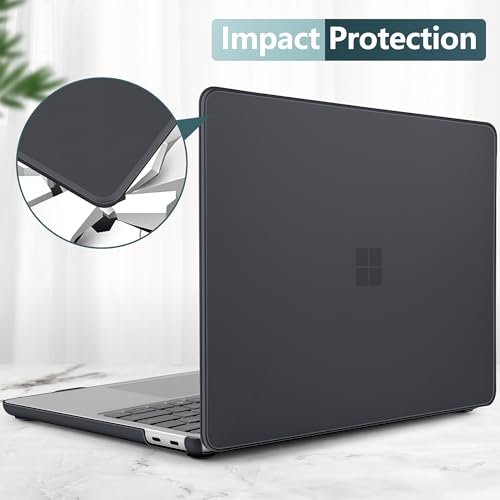 Batianda Case for Microsoft Surface Laptop 13 inch 2025-2026, Matte Black | Fits Model 2095, Lightweight Slim Hard Shell with Scratch-Resistant Protection, Easy Installation, Precision Fit - color: Matte black
