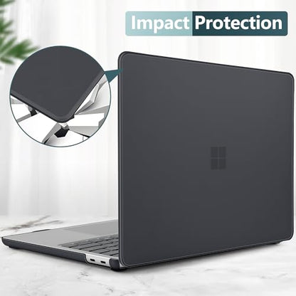 Batianda Case for Microsoft Surface Laptop 13 inch 2025-2026, Matte Black | Fits Model 2095, Lightweight Slim Hard Shell with Scratch-Resistant Protection, Easy Installation, Precision Fit - color: Matte black