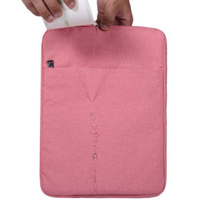Laptop Case 14 inch, 14 inch Laptop Sleeve Shockproof Protective Notebook Cover Waterproof Carrying Computer Bag with Accessory Pocket for 14 Inch MacBook Air/Pro, HP, Dell, Lenovo, Acer, Asus, Pink