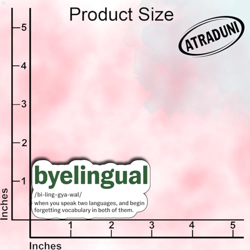 Byelingual (3Pcs) Funny Sarcastic Vinyl Die-Cut Waterproof Stickers for Laptop Water Bottle Phone Case Tumbler Kindle Hard Hat Quote Decal Gifts Size 1.6"x 3" - color: Byelingual
