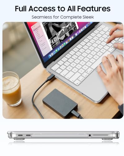 Fintie Case for MacBook Neo 13 Inch A3404 2026, Crystal Clear | Snap-On Hard Shell Cover, Ultra-Thin, Slim Fit, Lightweight - color: Crystal Clear