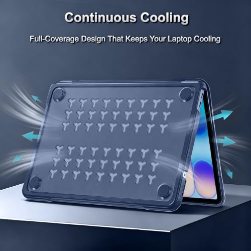 MOSISO Compatible with MacBook Neo Case 13 inch 2026 A3404 A18 Pro Chip | Anti-Crack Cover Protective Hard Shell Case with Shock-Absorbing TPU Bumper, Indigo - color: Indigo