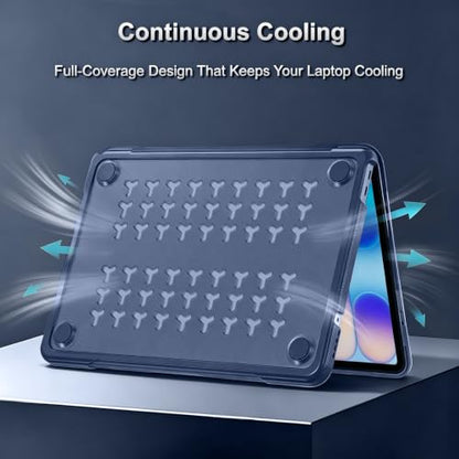MOSISO Compatible with MacBook Neo Case 13 inch 2026 A3404 A18 Pro Chip | Anti-Crack Cover Protective Hard Shell Case with Shock-Absorbing TPU Bumper, Indigo - color: Indigo