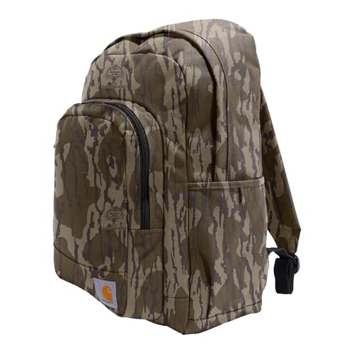 Carhartt 25L Classic Laptop Backpack, Durable Water-Resistant Pack W/ 16" Laptop Sleeve and Multiple Organizational Compartments, Mossy Oak Bottomlands - color: Mossy Oak Bottomlands