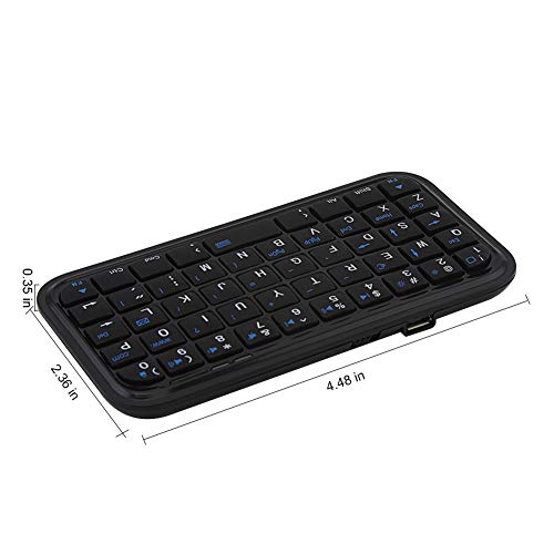 Bluetooth 3.0 Keyboard,Rechargeable Mini Slim Travel Size Wireless Pocket Keypad Small Portable 49 Keys Keyboard for PC Notebook Tablets Smartphones