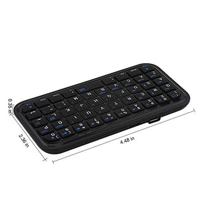 Bluetooth 3.0 Keyboard,Rechargeable Mini Slim Travel Size Wireless Pocket Keypad Small Portable 49 Keys Keyboard for PC Notebook Tablets Smartphones