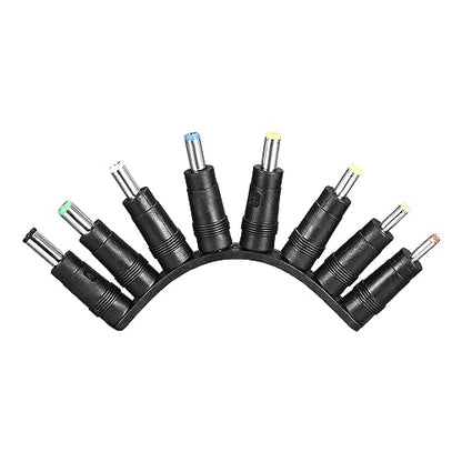 uxcell DC Power Adapter Kit 8pcs 5.5 x 2.1mm Jack Converter Barrel Connector Set