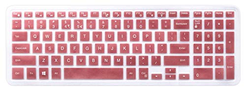 Keyboard Skin Compatible 2018 15.6 inch Dell G3 G5 G7 Series, 17.3 inch Dell G3 Series, 15.6" Dell Inspiron 15 3000 5000 7000 Series, 17.3" Dell Inspiron 17 5000 Series (with Numeric Keypad) Rose Gold - color: Rose Gold