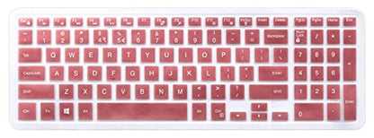 Keyboard Skin Compatible 2018 15.6 inch Dell G3 G5 G7 Series, 17.3 inch Dell G3 Series, 15.6" Dell Inspiron 15 3000 5000 7000 Series, 17.3" Dell Inspiron 17 5000 Series (with Numeric Keypad) Rose Gold - color: Rose Gold