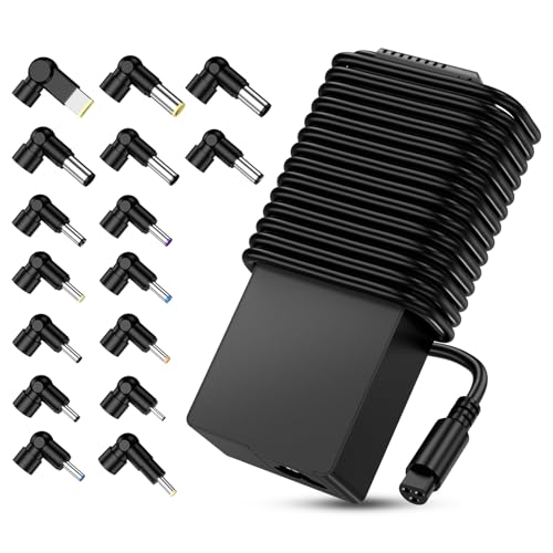 90W Universal Laptop Charger AC Adapter Replacement for Dell HP Acer Asus Lenovo IBM Toshiba Samsung Gateway Sony Fujitsu Notebook Ultrabook Chromebook Power Supply Cord