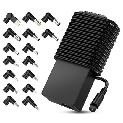 90W Universal Laptop Charger AC Adapter Replacement for Dell HP Acer Asus Lenovo IBM Toshiba Samsung Gateway Sony Fujitsu Notebook Ultrabook Chromebook Power Supply Cord