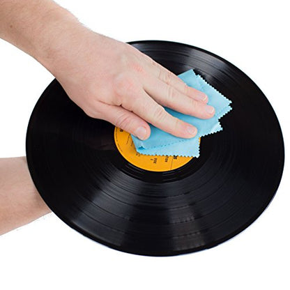 Record Cleaning Cloth Anti-Static - 5 Pack Microfiber Antistatic Towel Lint Free Vinyl Record Cleaner for Your LP Album Collection