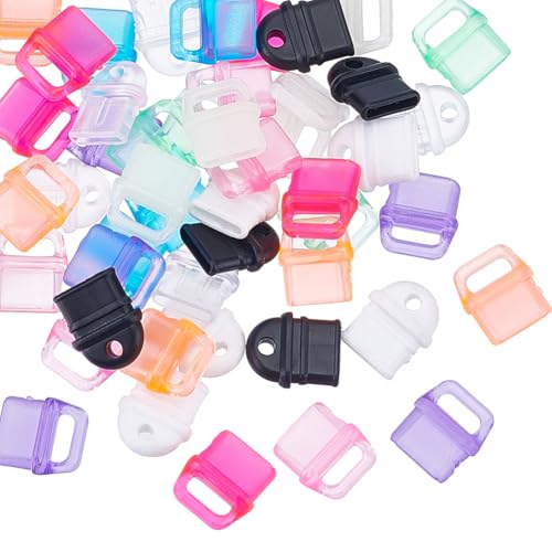 SUNNYCLUE 1 Box 50Pcs Anti Dust Plug Cell Phone Dust Plug Cover Anti Dust Caps Colorful Charging Port Protector Charging Port Covers PVC Type C Dust Plugs for Phones Earphones Laptops Accessories - color: Mixed Color