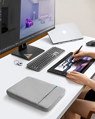 tomtoc 360° Protective Laptop Sleeve for 15-inch New MacBook Air M5/A3448 (2026), M4/A3241, M3/A3114, M2/A2941, Water-Resistant Laptop Case Fits 15-inch MacBook Pro A1990 A1707 & Surface Laptop AI PC | M4/A3241, M3/A3114, M2/A2941, Water-Resistant Laptop