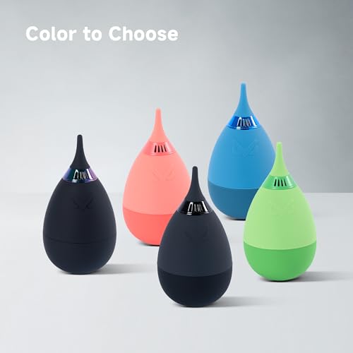 VSGO Camera Air Blower for Lens and Sensor Cleaning, Green | One-Way Air Valve; Tumbler Base Keeps Nozzle Raised; Soft Silicone Body; Easy-Squeeze Design; Pocket-Friendly Carry - color: Apple Green