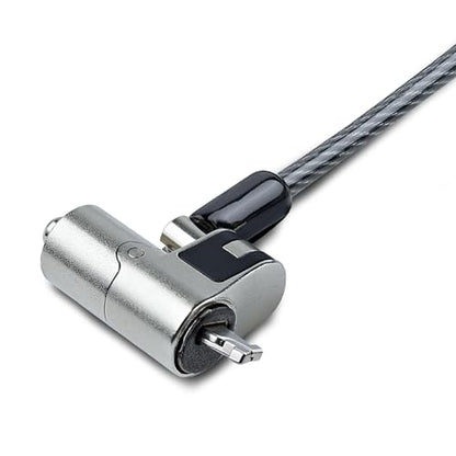 StarTech Nano Laptop Cable Lock, 6.6ft, TAA, Anti-Theft Keyed Lock (2m) | For EliteBook/2-1 Laptops, Steel Cable Lock For Laptop, Security Cable Locks Nano Slot Notebooks - size: Nano, style: Unique Keyed