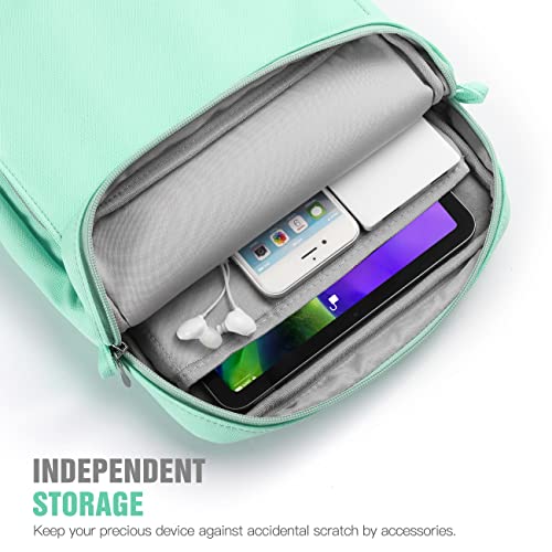 TiMOVO 9-11" Tablet Sleeve Bag Carrying Case with Strap, Mint Green | Fits iPad A16 11", Pad Air 11/5th & 4th 10.9", 10th Gen/10.2", Galaxy Tab A11 Plus, Multi-Pocket, Handle, Padded Protection - color: Mint Green, size: 9-11