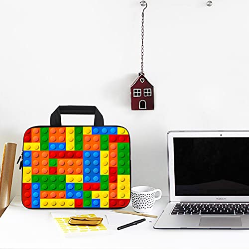 AMARY14 15 15.4 15.6 inch Laptop Handle Bag Computer Protect Case Pouch Holder Notebook Sleeve Neoprene Cover (Puzzle) - color: Puzzle