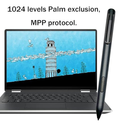 Digital Stylus Pen Compatible with HP Pavilion x360 Spectre x360 2-in-1 Laptops, Stylus Pen for HP Envy x360 2-in-1 Laptops, Support MPP 1.51 with Palm Rejection, 1024 Levels of Pressure, Random Color