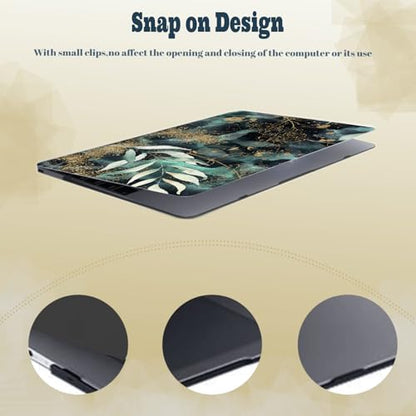 Laptop Shell for MacBook Air 11 inch Case 2015 2014 2013 2012 2011 2010 Release Model A1465 A1370,Air 11.6" Snap on Protective Laptop Hard Case & Keyboard Cover,Green Plant - color: Green Plant, size: Air 11" 2010-2015(A1370/A1465)