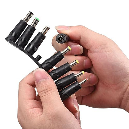 uxcell DC Power Adapter Kit 8pcs 5.5 x 2.1mm Jack Converter Barrel Connector Set