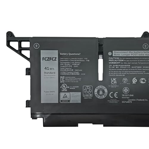 293F1 Battery Replacement for Dell Latitude 5330 7330 7430 7530 / Latitude 5330 7330 7430 7530 2-in-1 P133G P134G P135G P138G Series FK0VR FKOVR 01VX5 404T8 08H6WD 0HFN8K 0PX0GF 11.25V 41Wh - size: 10.59*4.37*1.22 inch 293F1