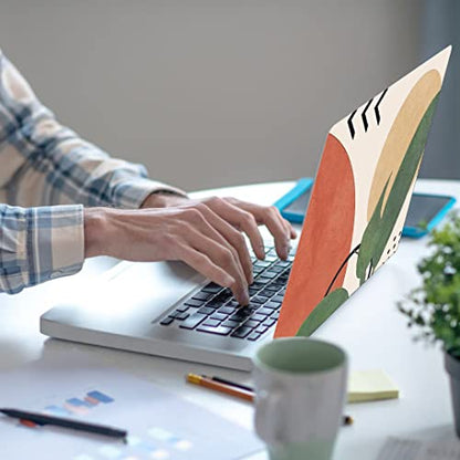 Laptop Skin Sticker,13.3 14 15 15.4 15.6 inch Laptop Skins,Universal Vinyl Decal,Dustproof Scratch Resistant Reusable Cover Protector with Free 2 Wrist Pads (Abstract) - color: Abstract