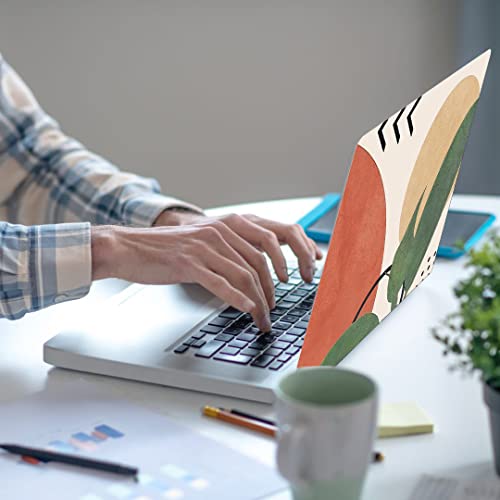 Laptop Skin Sticker,13.3 14 15 15.4 15.6 inch Laptop Skins,Universal Vinyl Decal,Dustproof Scratch Resistant Reusable Cover Protector with Free 2 Wrist Pads (Abstract) - color: Abstract