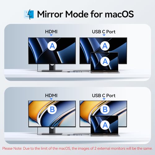 USB-C Hub HDMI Adapter for MacBook Pro/Air, 8-in-1 USB-C Video Hub with HDMI 4K@60Hz, SD/TF, USB-C Data Port, 100W PD, USB 3.0, USB-C Dongle Compatible with Dell XPS/Lenovo Thinkpad/HP/Surface/Yoga - size: 8-in-1
