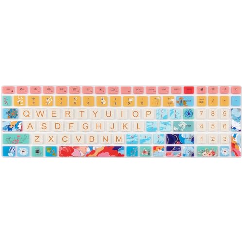 Keyboard Cover for Dell Inspiron 15 3000 5000 7000 3510 3511 3515 3525 3530 3535 5510 5515 5518 7510 15.6", Inspiron 16 7610, Vostro 15 3510 5510 5515, Latitude 3520, Litter Flowers - color: Litter Flowers