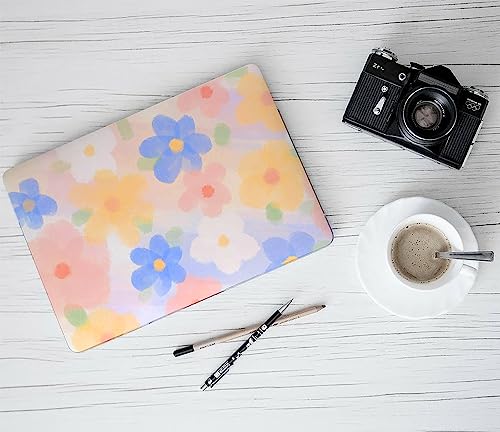 LanBaiLan Compatible with MacBook Air 13 inch Case M5 2026 M4 2025 M3 M2 2024-2022 A3449 A3240 A3113 A2681, 13.6 Plastic Hard Shell Case & Keyboard Cover, Watercolor Flower - color: Watercolor Flower