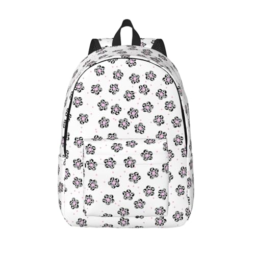 Laptop Backpack For Women - Durable Lightweight Laptop Backpack With 1 Main Compartment，Waterproof Casual Daypack Travel Backpack For Men - color: Cow Flower, size: 17inch