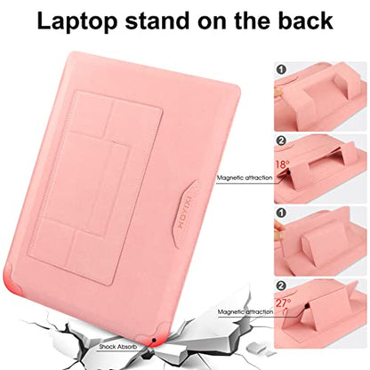 HoYiXi 13 Inch Laptop Sleeve Case Bag Compatible with MacBook Neo 2026/MacBook Air 13 M1 M2 2022-2018/MacBook Pro 13 M2 2022-2016/Surface Pro 8 2021/Surface Go 3 13-13.6'' Dell HP ASUS Acer PC, Pink - color: Pink, size: 13-13.3 in