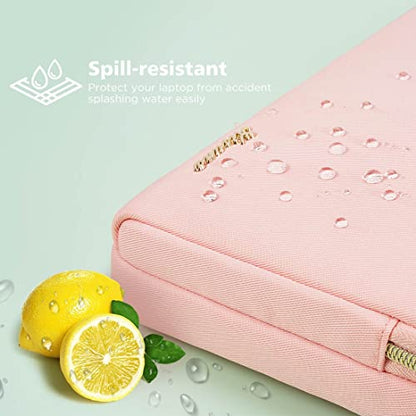 KIZUNA Laptop Bag Case 15.6 Inch Computer Shoulder Messenger Sleeve Briefcase For 16" MacBook Pro M1 M2 Max/16 Lenovo IdeaPad Flex 5i/Thinkbook 16+ /15.6" HP Envy x360 15/Dell XPS 15/LG Gram 15,Pink - color: Pink, size: 15-15.6 Inch