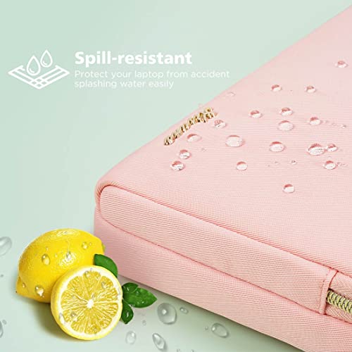 KIZUNA Laptop Bag Case 14 Inch Shoulder Sleeve Briefcase For 15" Macbook air M3 2024 M2/IdeaPad Slim 3i 14"/14" Yoga Slim Pro X/14 Lenovo IdeaPad 3i Gen/Flex 5/14.4" Surface Laptop Studio 2,Pink - color: Pink, size: 14 Inch