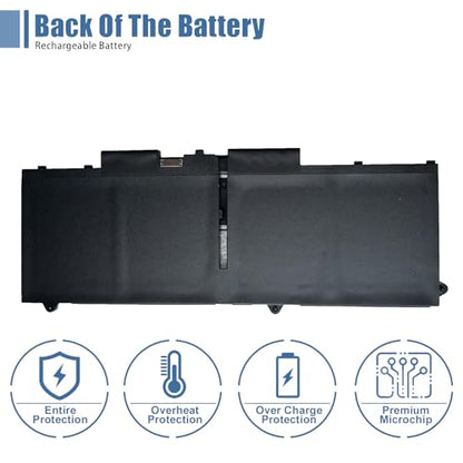 FK0VR Laptop Battery Replacement for Dell Latitude 5530 7530 5330 7330 5430 7430 2-in-1 Precision 3570 Series H4PVC 8WRCR 0Y86WG 78FWY 51R71 8P81K Y86WG HFN8K P133G P134G 15.2V 58Wh 3625mAh - size: 9.49*3.42*0.26 inch FK0VR