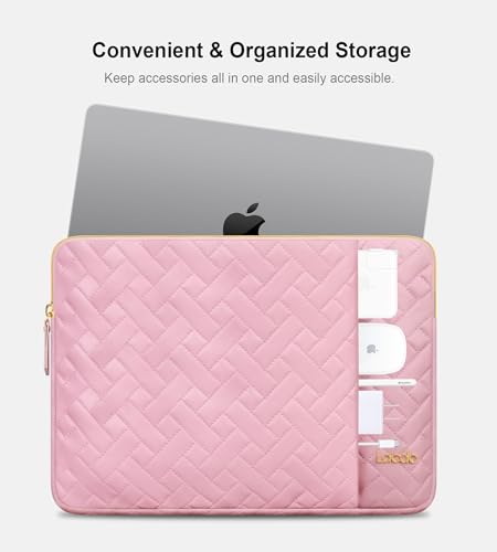 Lacdo 13 inch Laptop Sleeve Case for 13 inch New MacBook Air M5 A3449 (2026), M4 A3240 2025, M3 A3113, M2 A2681, M1 A2337, 13" MacBook Neo A18 Pro A3404 (2026), iPad Air/Pro 13 M5 Computer Bag, Pink - color: Pink, size: New MacBook Air/Neo/Pro 13 Inch