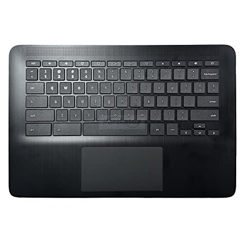Laptop Palmrest Upper Case Top Cover with Non Backlit Keyboard Touchpad Assembly Replacement for HP Chromebook 14 G6 TPN-Q231 L90459-001 L82960-001