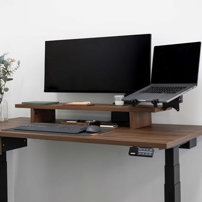 Desky Universal Laptop Mount - Adjustable VESA-Compatible Holder - Black - color: Black