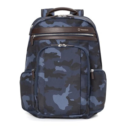 Travelpro Platinum Elite Laptop Travel Backpack, Business, Water Resistant, Men and Women - color: Navy Camouflage, size: 16 inches